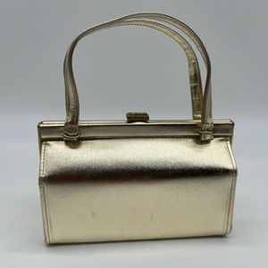 Vintage gold color  evening bag